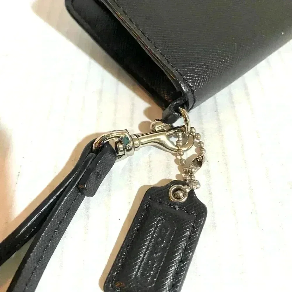 Coach black leather